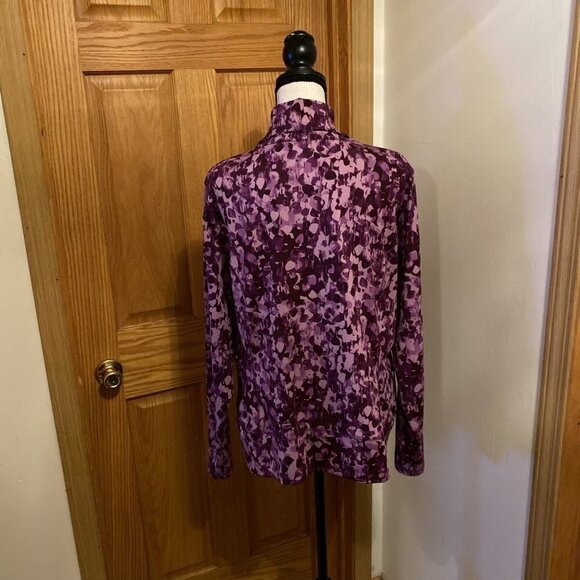 Eddie Bauer "Motion" XL w/Multi-Color Print Long Sleeve Full-Zip Track Jacket - Picture 3 of 5